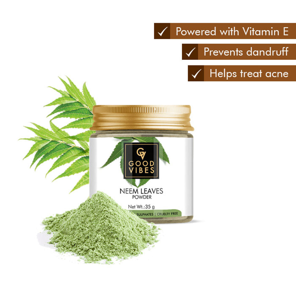 Good Vibes Neem Leaves Powder | Grocsy