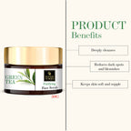 Good Vibes Green Tea Purifying Face Scrub | Grocsy