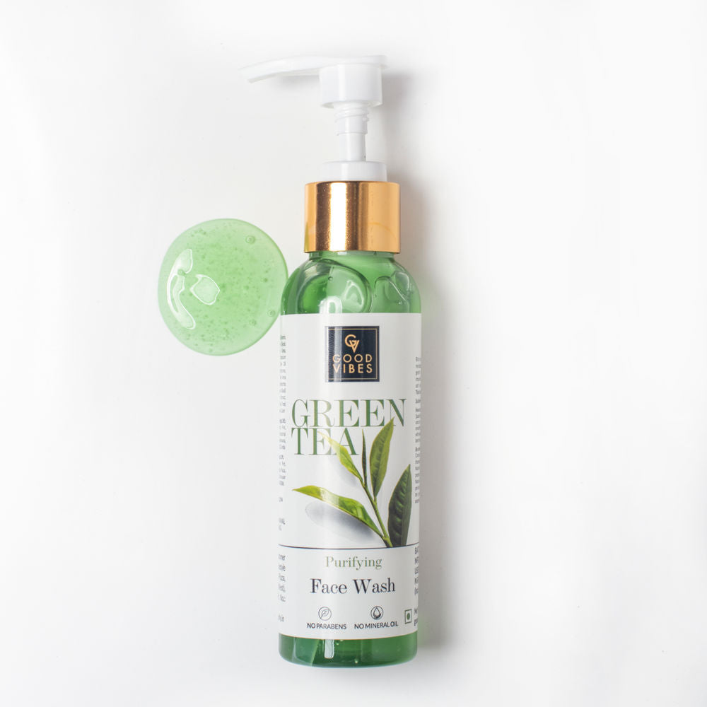 Good Vibes Green Tea Purifying Face Wash | Grocsy