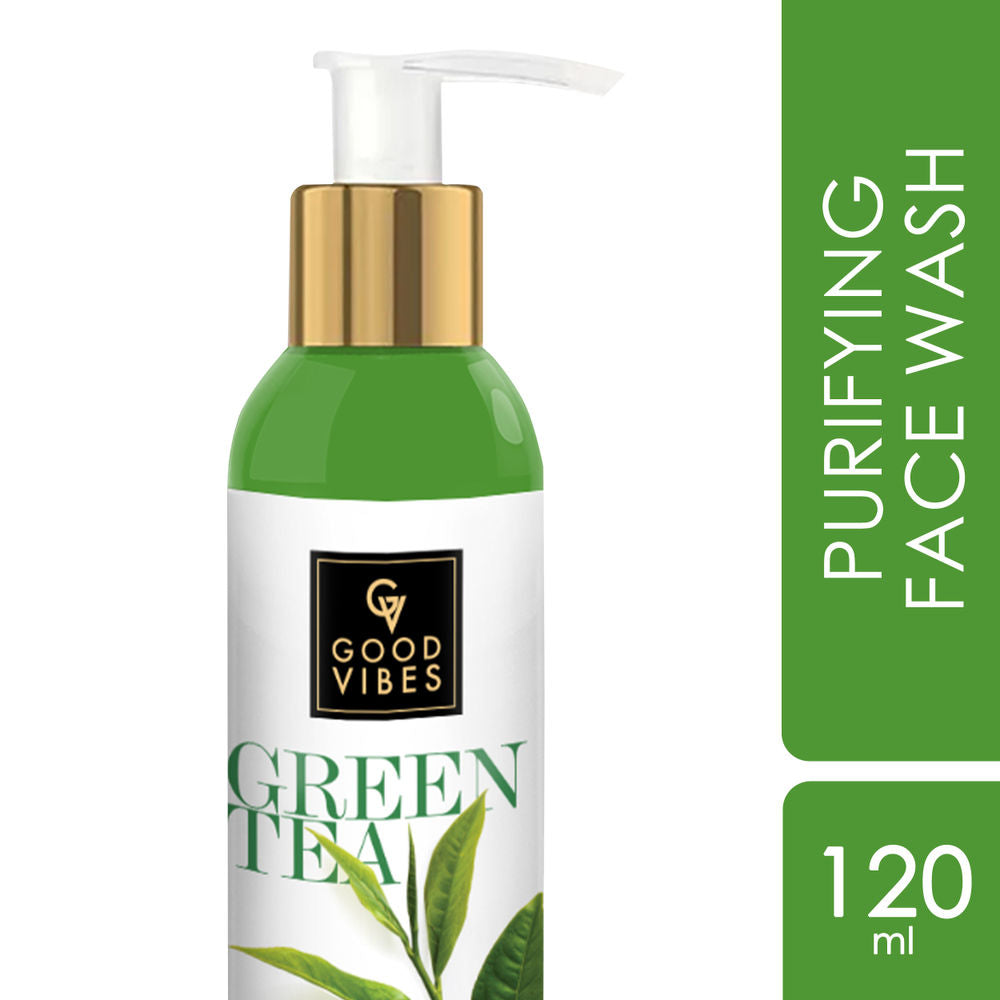 Good Vibes Green Tea Purifying Face Wash | Grocsy