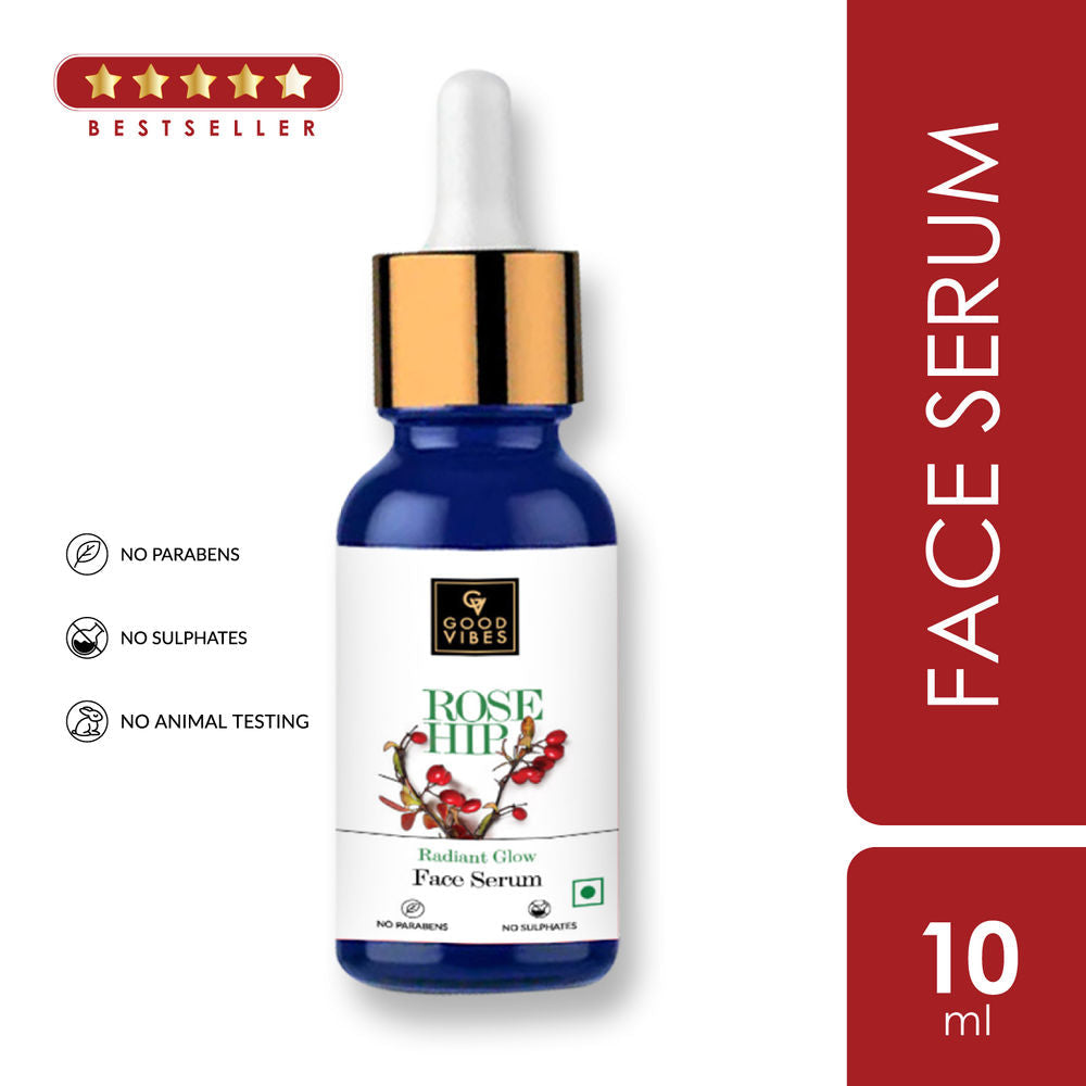 Good Vibes Rosehip Radiant Glow Face Serum | Grocsy