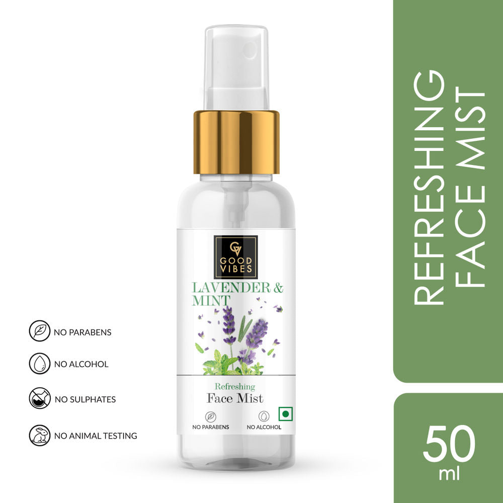 Good Vibes Refreshing Face Mist - Lavender & Mint | Grocsy