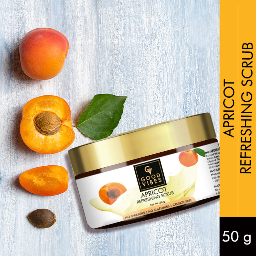 Good Vibes Refreshing Face Scrub - Apricot | Grocsy