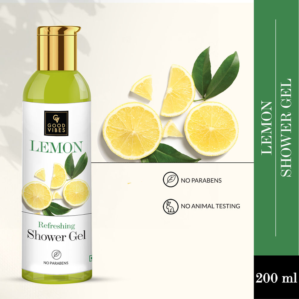 Good Vibes Lemon Refreshing Shower Gel | Grocsy