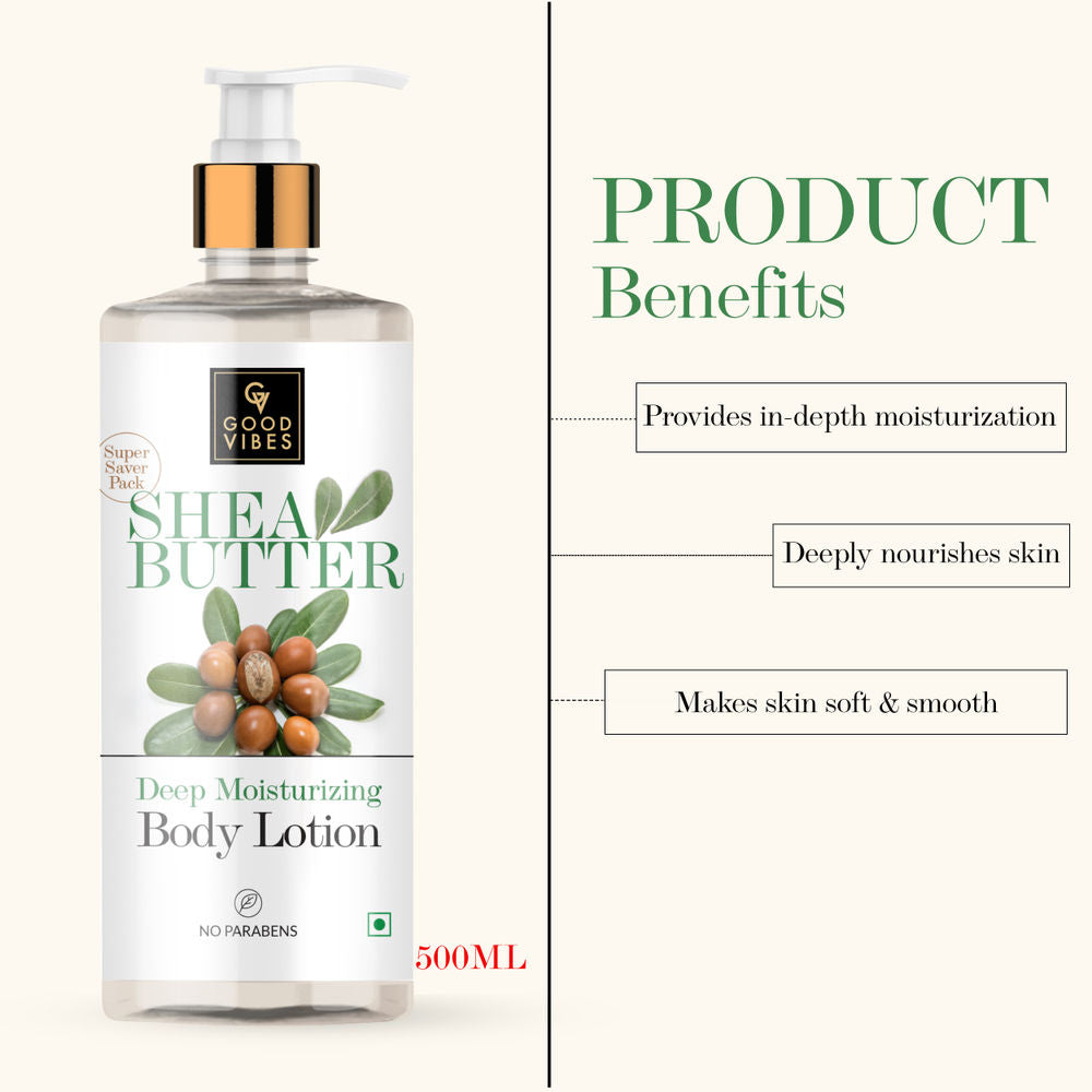 Good Vibes Shea Butter Deep Moisturizing Body Lotion | Grocsy