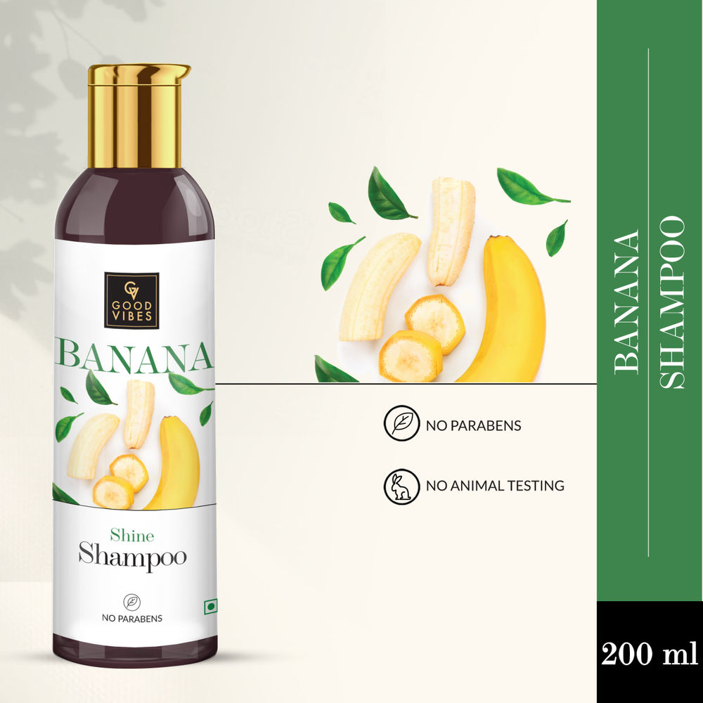 Good Vibes Banana Shine Shampoo | Grocsy