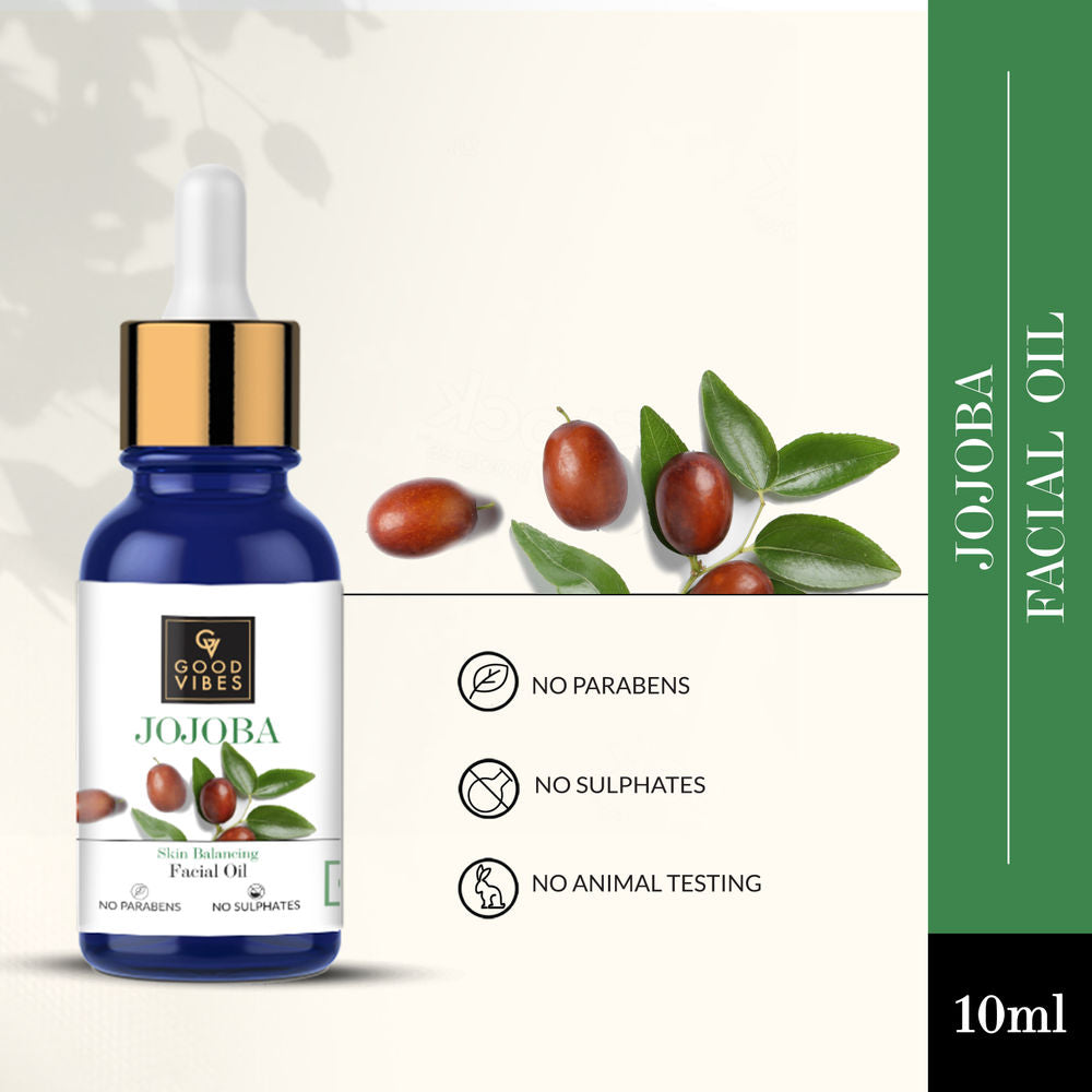 Good Vibes Skin Balancing Facial Oil - Jojoba | Grocsy