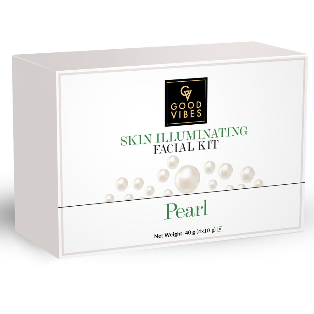 Good Vibes Skin Illuminating Facial Kit - Pearl | Grocsy