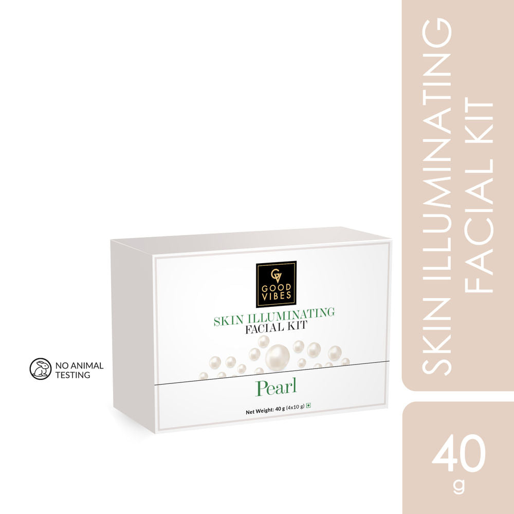 Good Vibes Skin Illuminating Facial Kit - Pearl | Grocsy