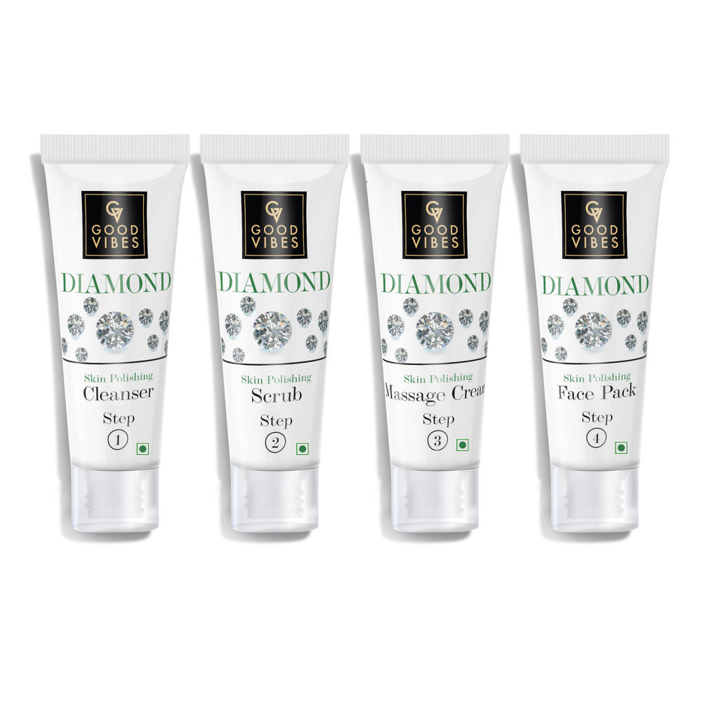 Good Vibes Skin Polishing Facial Kit - Diamond | Grocsy