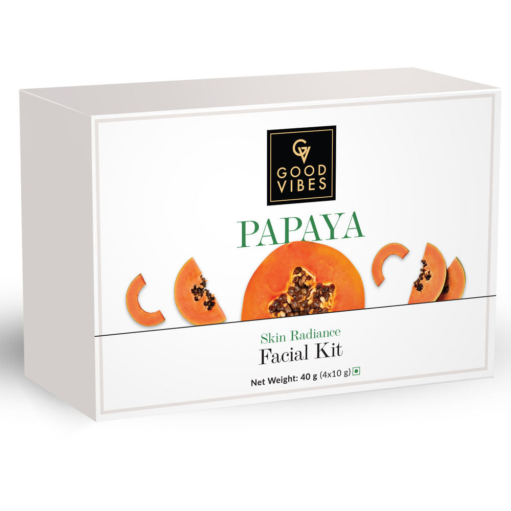 Good Vibes Skin Radiance Facial Kit - Papaya | Grocsy
