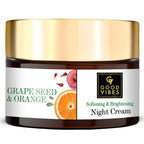 Good Vibes Softening + Brightening Night Cream - Grape Seed + Orange | Grocsy