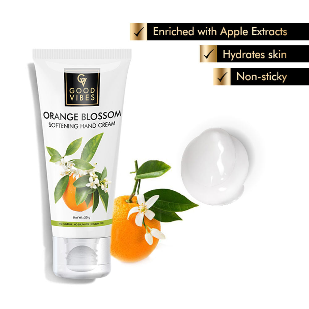 Good Vibes Softening Hand Cream - Orange Blossom | Grocsy