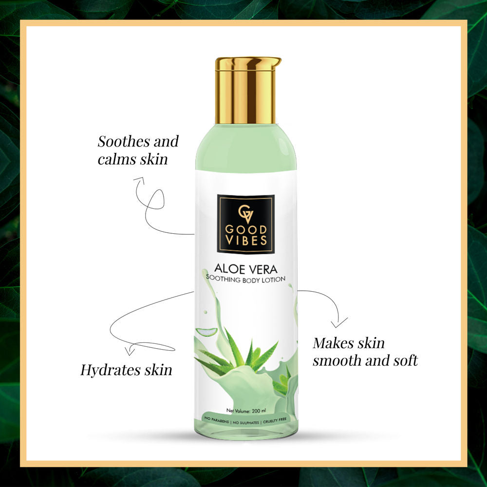 Good Vibes Soothing Body Lotion -Aloe Vera | Grocsy