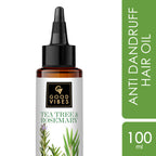 Good Vibes Tea Tree & Rosemary Anti Dandruff Hair Oil | Grocsy