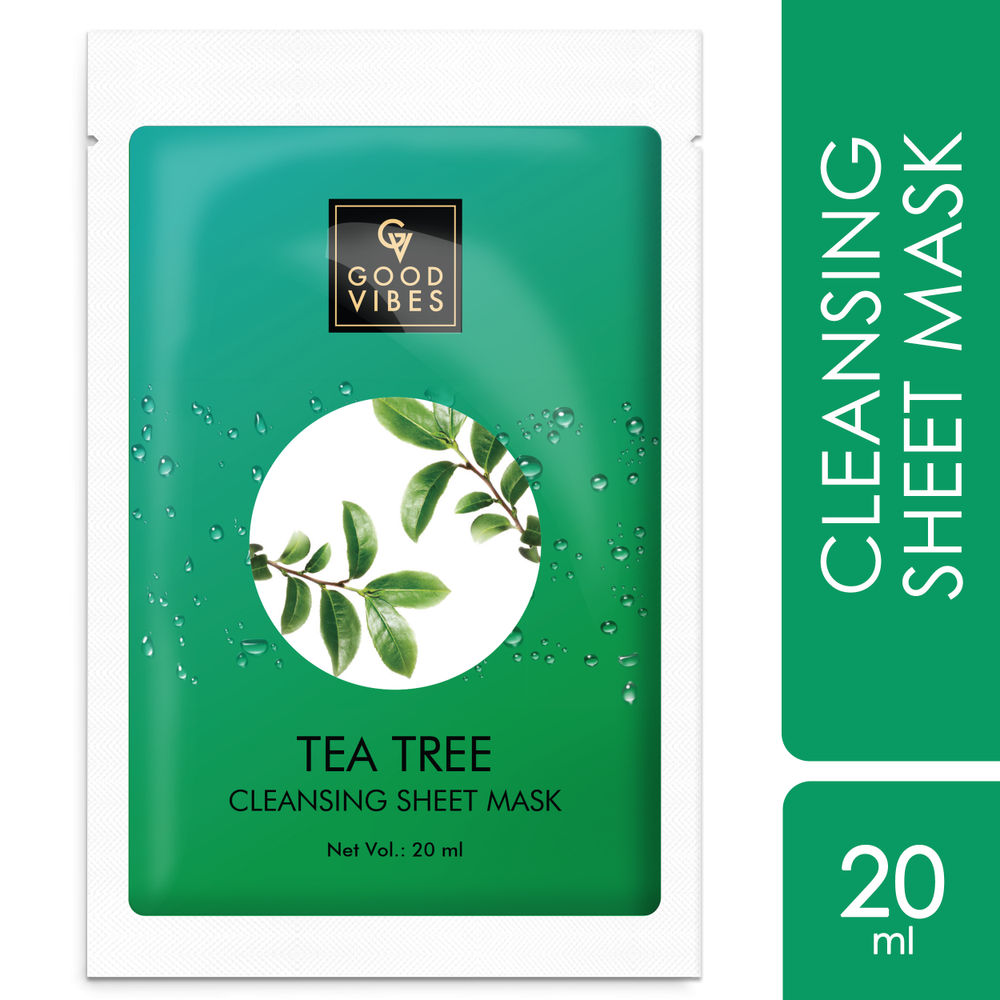 Good Vibes Tea Tree Cleansing Sheet Mask | Grocsy
