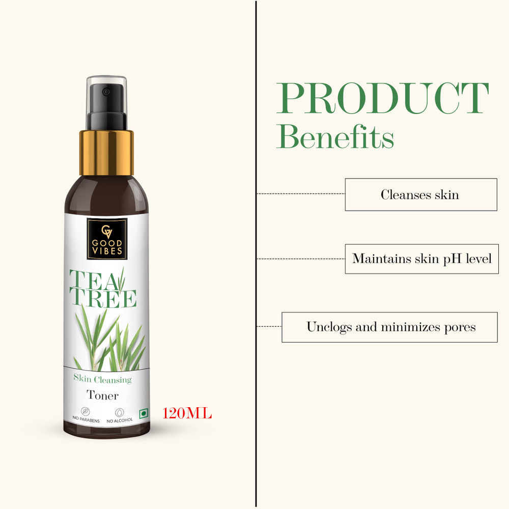 Good Vibes Tea Tree Cleansing Toner | Grocsy