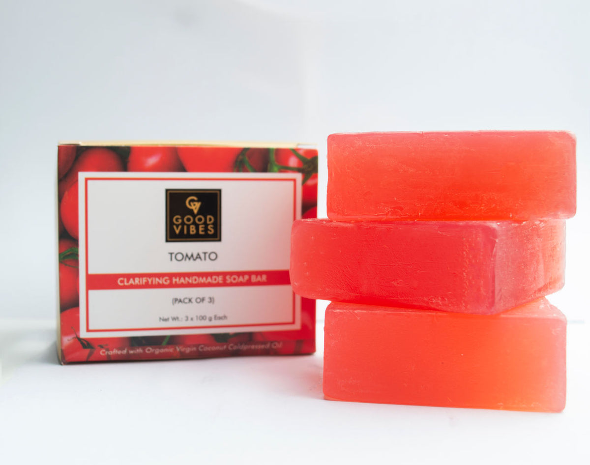 Good Vibes Tomato Clarifying Handmade Soap Bar | Grocsy