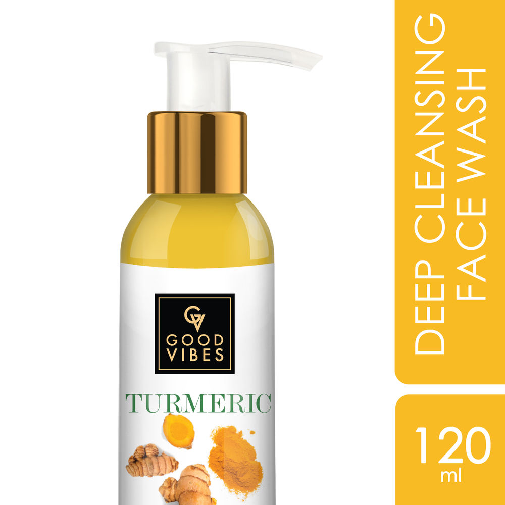 Good Vibes Turmeric Deep Cleansing Face Wash | Grocsy
