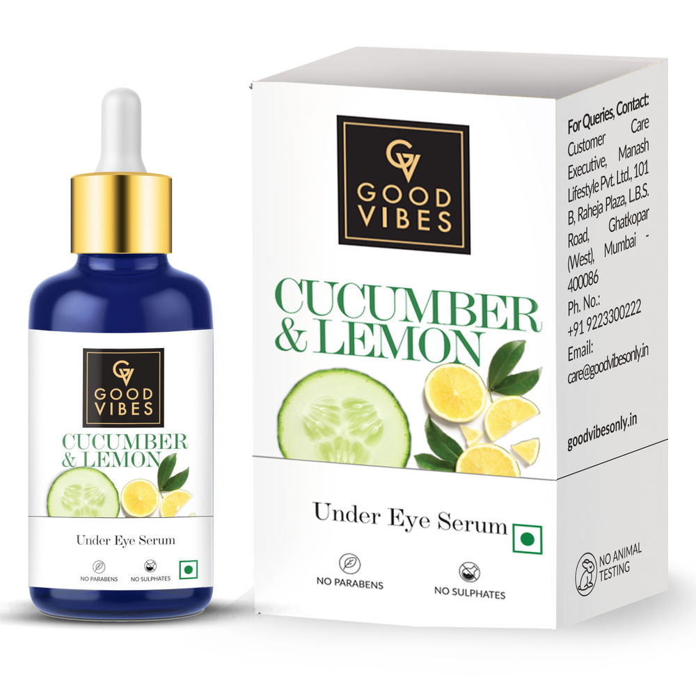 Good Vibes Under Eye Serum - Cucumber and Lemon | Grocsy