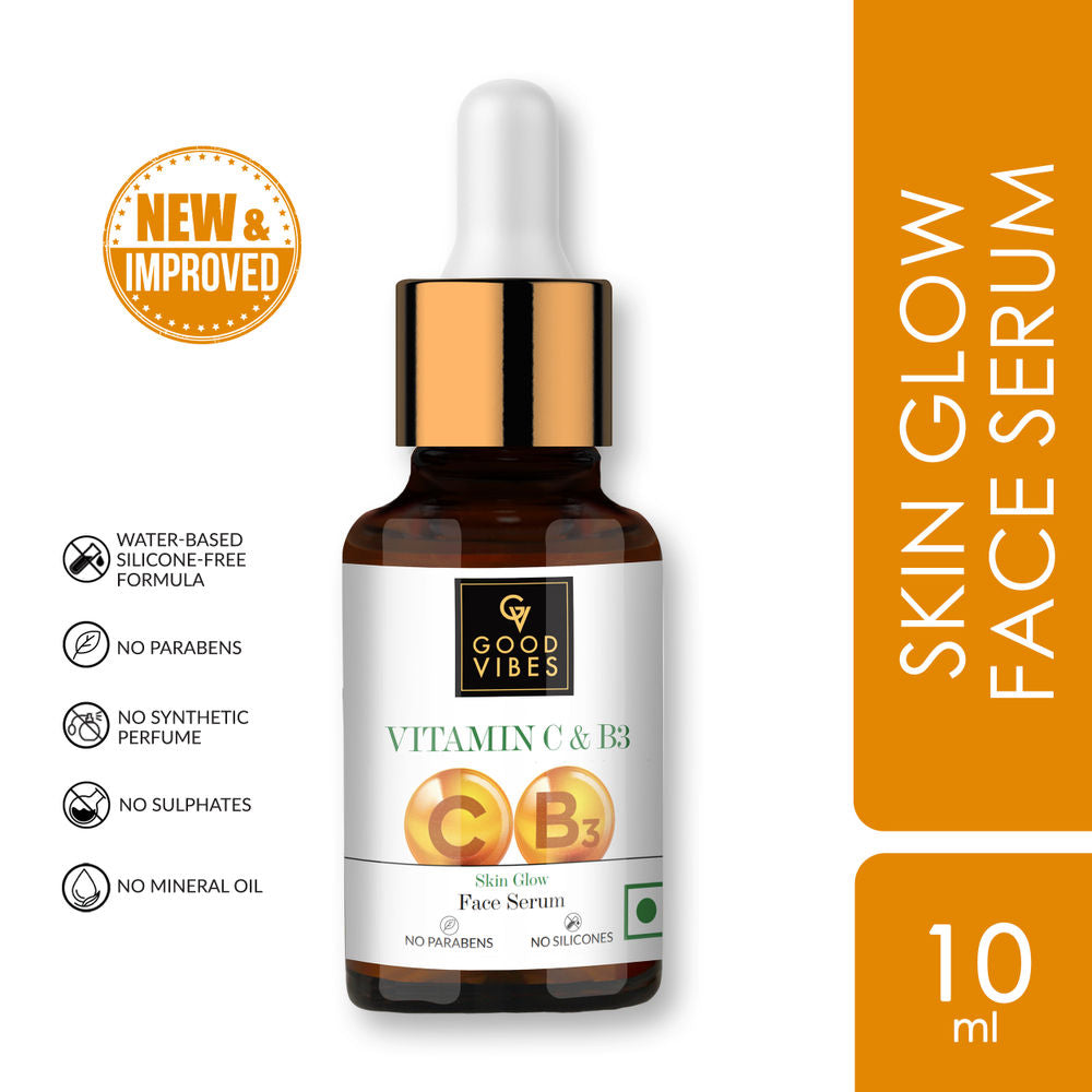 Good Vibes Vitamin C & B3 Skin Glow Face Serum | Grocsy