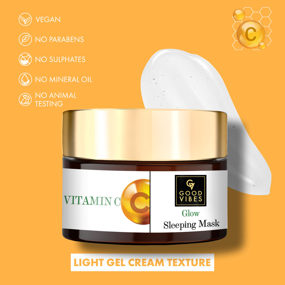 Good Vibes Vitamin C Glow Sleeping Mask | Grocsy