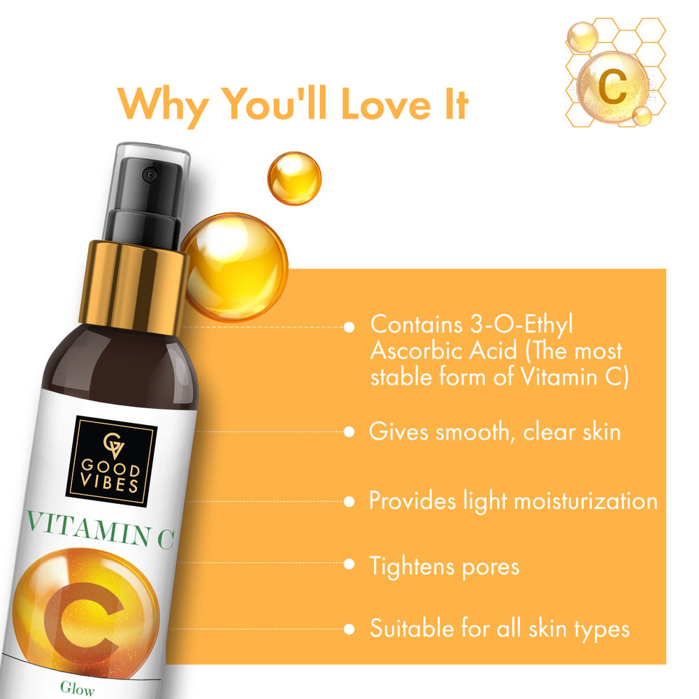 Good Vibes Vitamin C Glow Toner | Grocsy