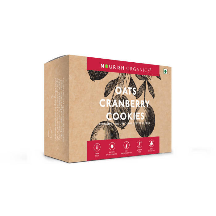 Nourish Organics Oats Cranberry Cookies | Grocsy