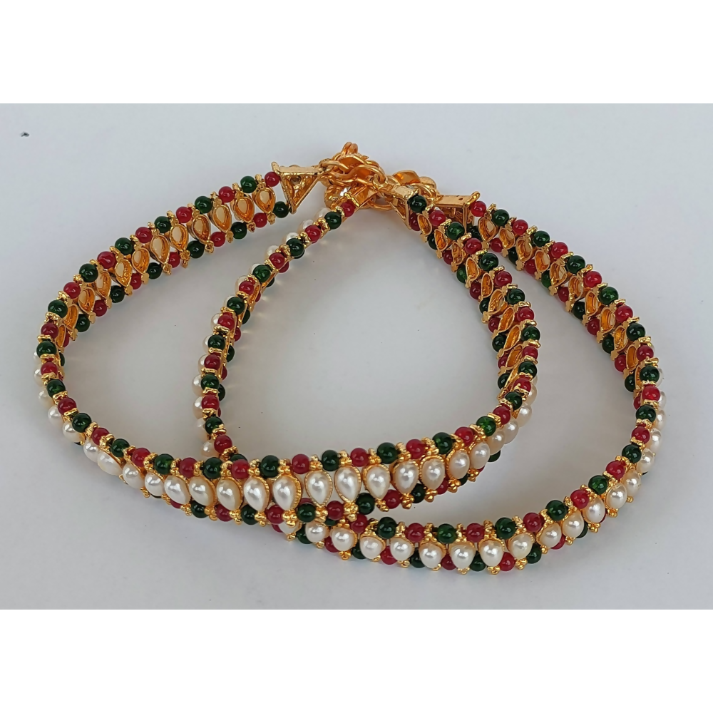 Multicolor beaded Anklets for Adults | Grocsy