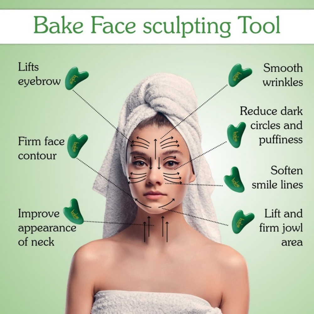 Bake Jade Gua Sha Face Massage Tool | Grocsy