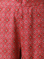 FIORRA Women's Red Cotton A-Line Kurta Set | Grocsy