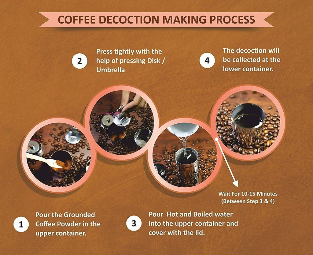 Pajaka South Indian Coffee Filter Stainless Steel Non-Electric Machine | Grocsy