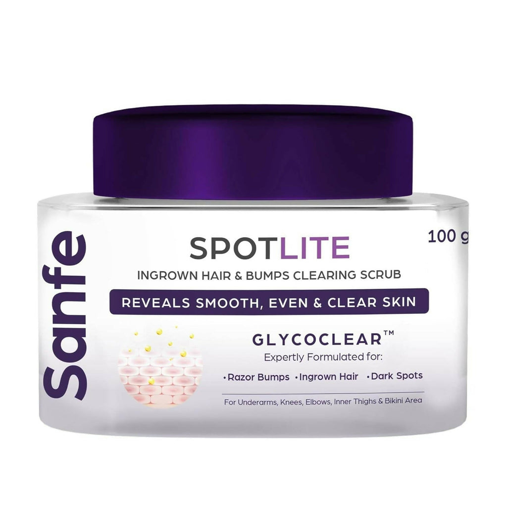 Sanfe Spotlite Ingrown Hair & Bumps Clearing Body Scrub | Grocsy