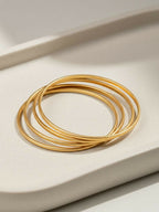 NVR Women Set of 4 Gold Plated Handcrafted Bangle | Grocsy