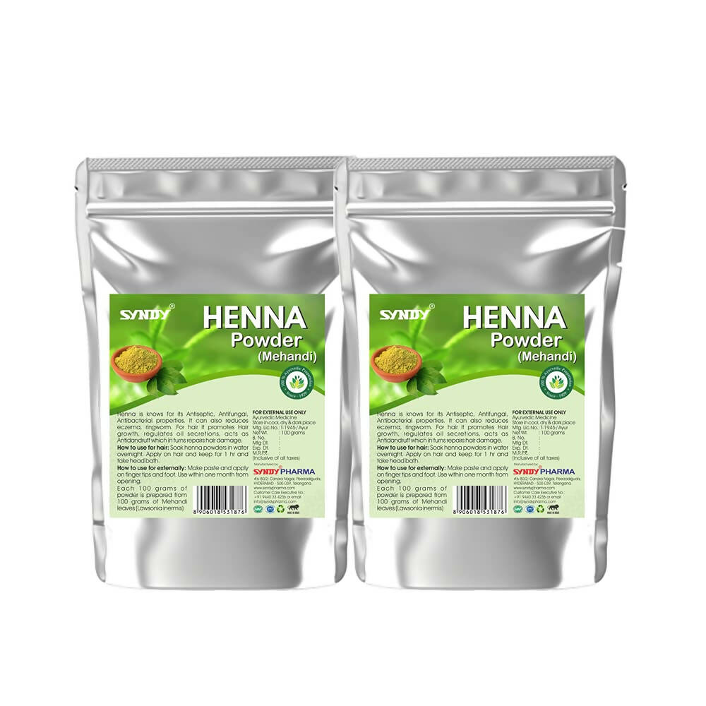 Syndy Pharma Henna Powder (Mehandi) for Hair & Skin | Grocsy