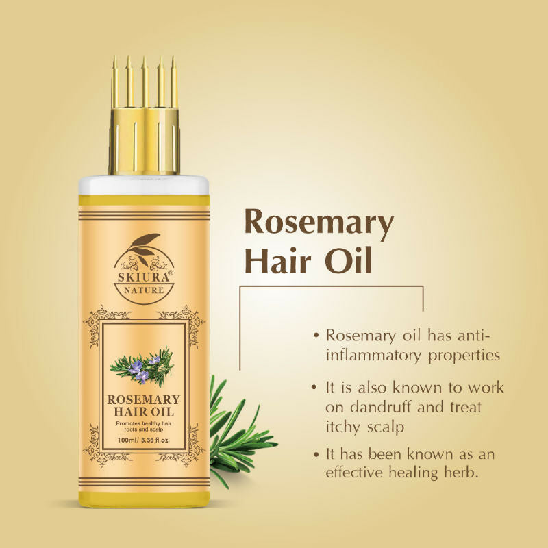 Skiura Nature Rosemary Oil For Fast Hair Growth And Healthy Scalp | Grocsy