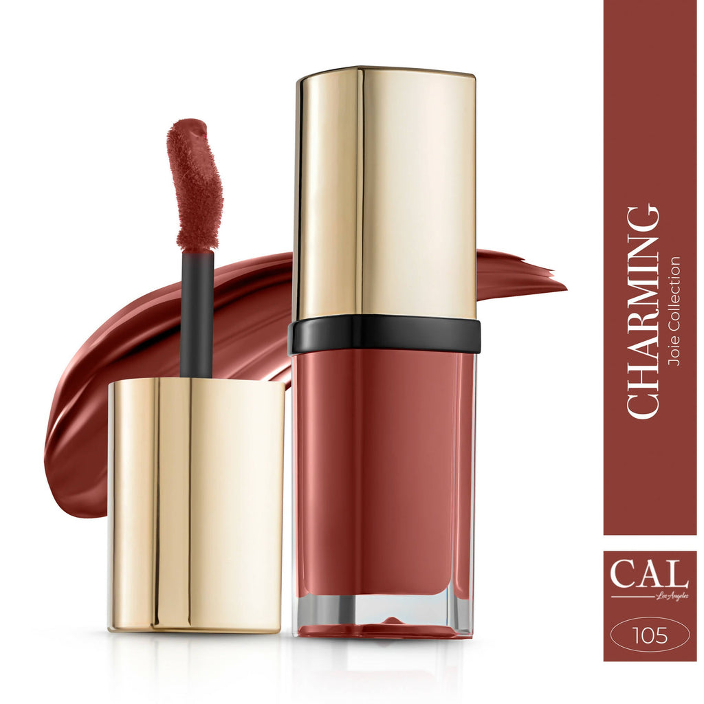 CAL Los Angeles Joie Collection Liquid Matte Brown Lipstick - Charming 105 | Grocsy