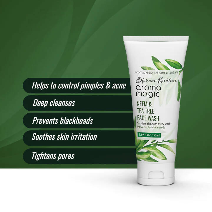 Blossom Kochhar Aroma Magic Neem & Tea Tree Face Wash | Grocsy