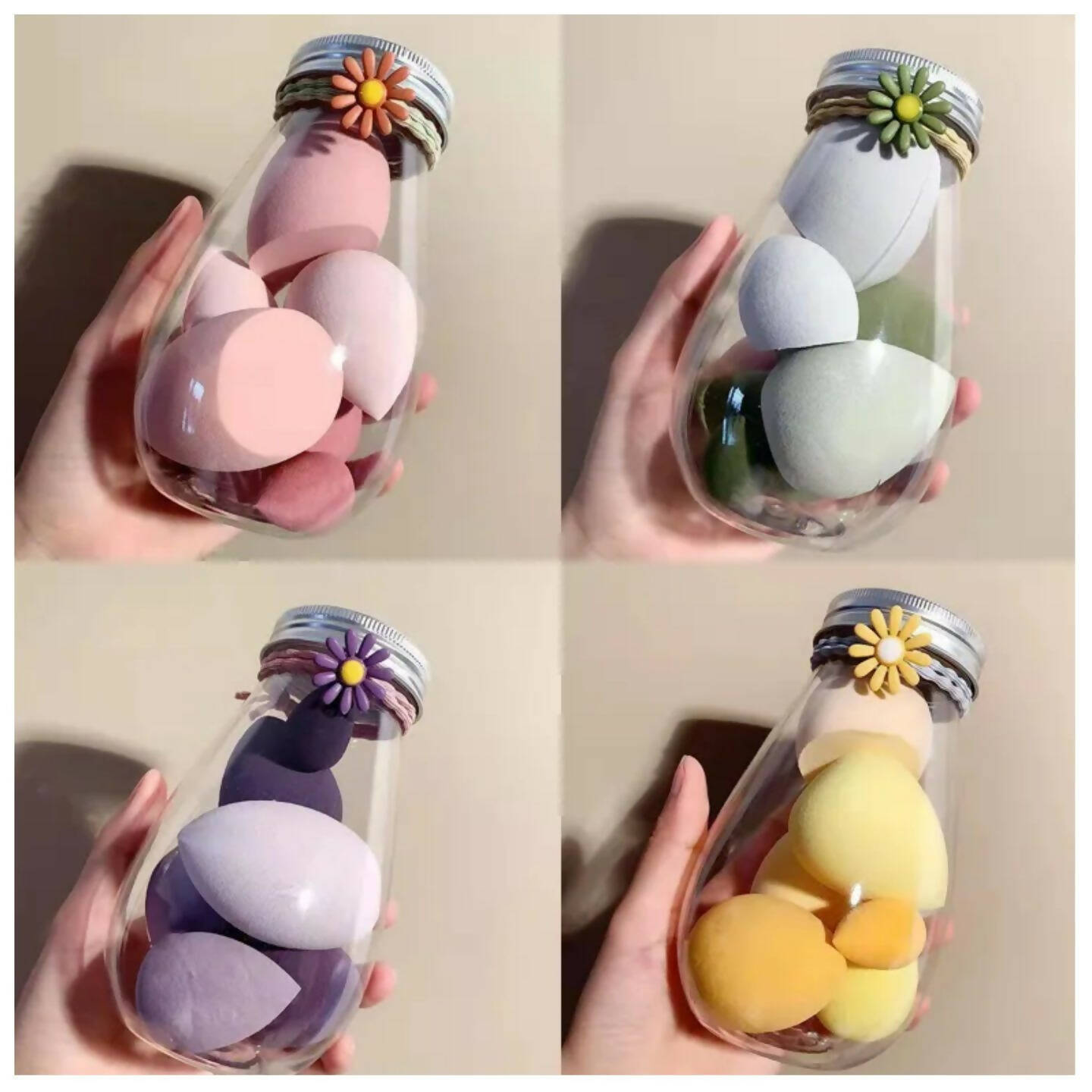 Favon Pack of 7 Professional Makeup Sponges | Grocsy
