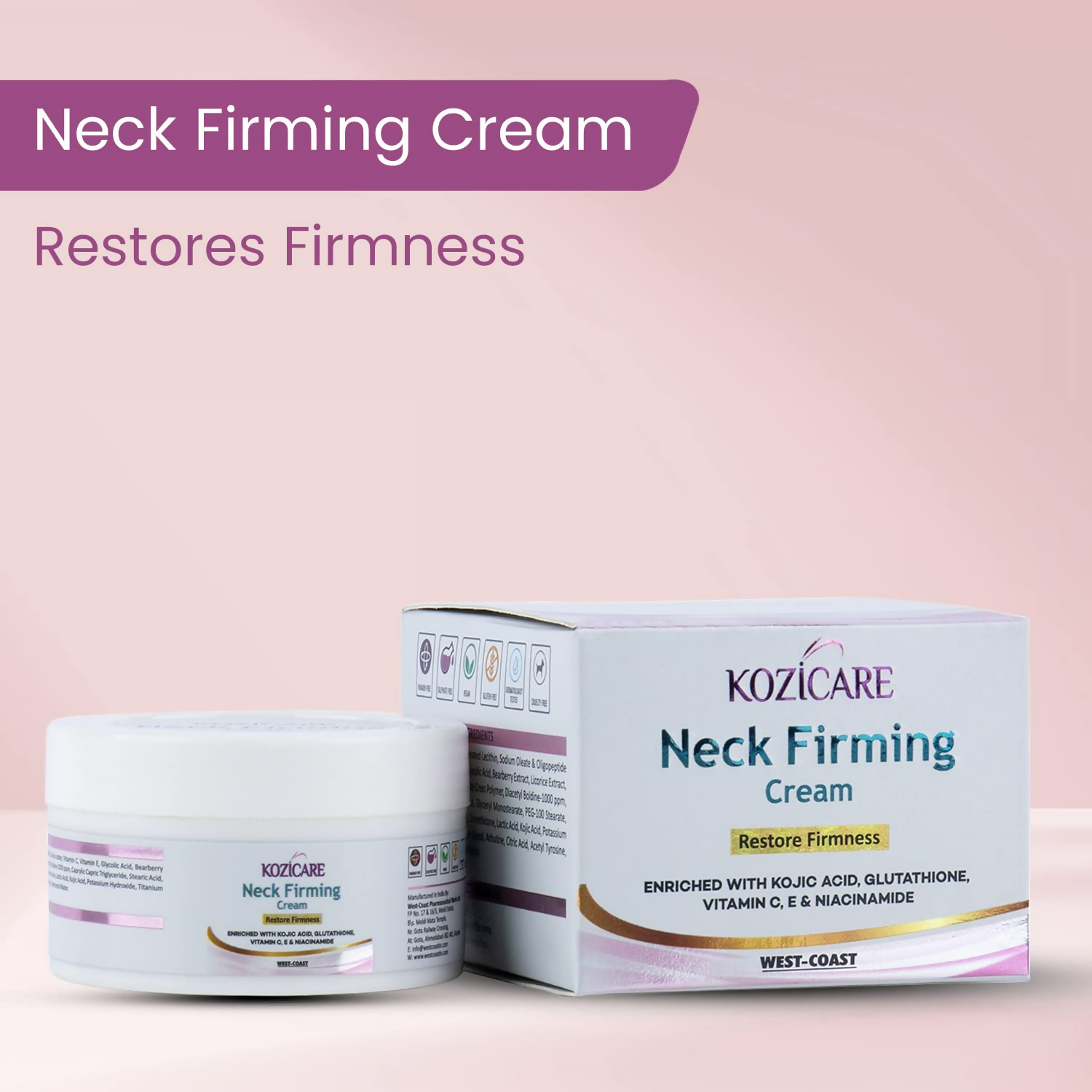 Healthvit Kozicare Neck Firming Cream | Grocsy