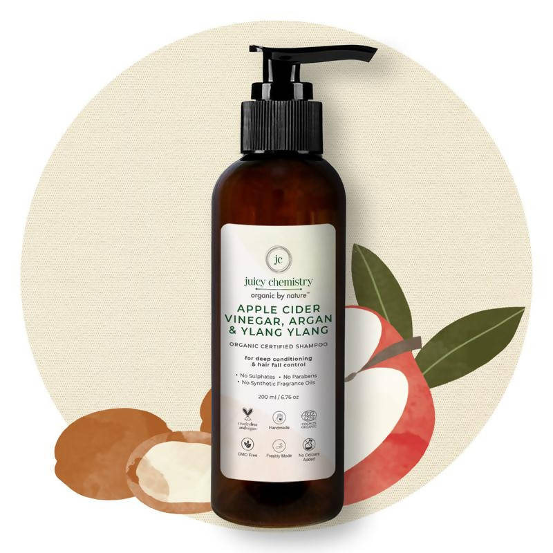 Juicy Chemistry Apple Cider Vinegar, Argan & Ylang Ylang Shampoo | Grocsy