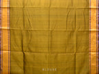 Green and Olive Uppada Silk Handloom Saree with Buta Design - Global Threads | Grocsy