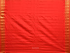 Green and Red Gadwal Silk Handloom Saree with Mango Pallu Design - Global Threads | Grocsy