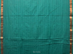 Green Khadi Cotton Handloom Saree with Jamdani Body Buta Design - Global Threads | Grocsy