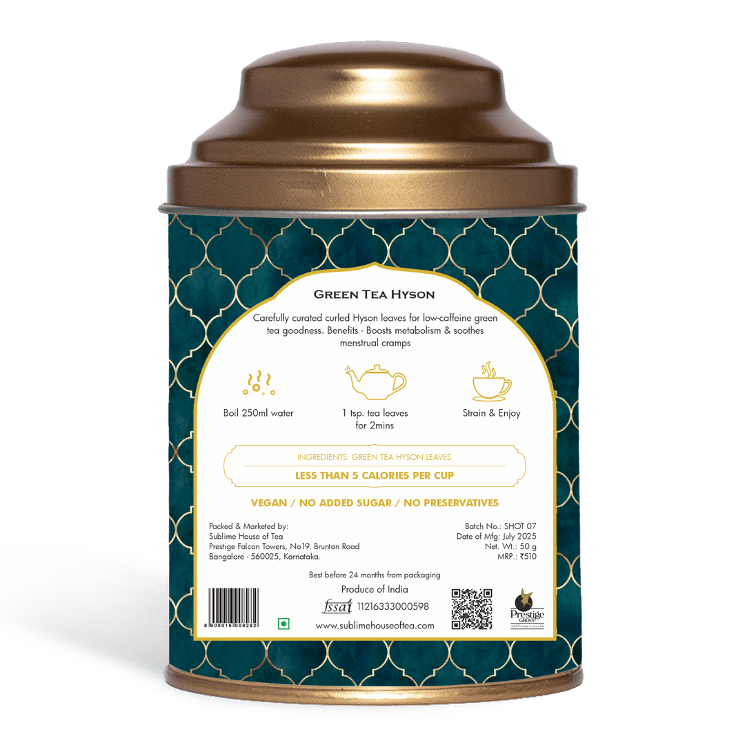 Sublime Inspiring Awe Green Tea Hyson | Grocsy