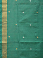 Green Uppada Cotton Handloom Saree with Grill Pallu Design - Global Threads | Grocsy