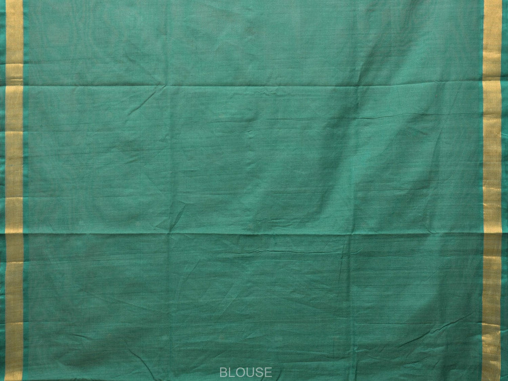 Green Uppada Cotton Handloom Saree with Grill Pallu Design - Global Threads | Grocsy