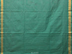 Green Uppada Cotton Handloom Saree with Grill Pallu Design - Global Threads | Grocsy