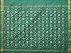Green Uppada Cotton Handloom Saree with Grill Pallu Design - Global Threads | Grocsy
