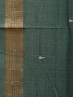 Green Uppada Cotton Handloom Saree with Karpur Pallu Design - Global Threads | Grocsy